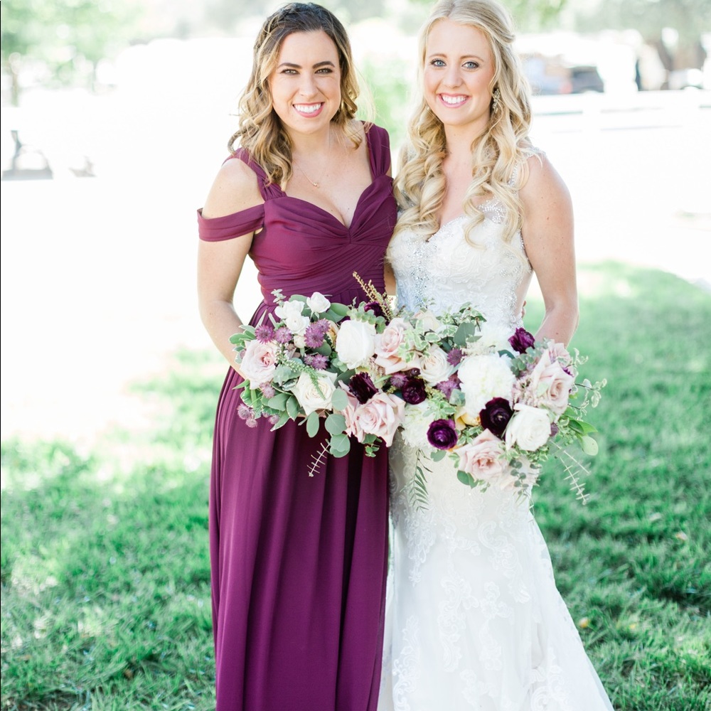 Lulu’s Make Me Move Burgundy Bridesmaid dress - Picture 6 of 8